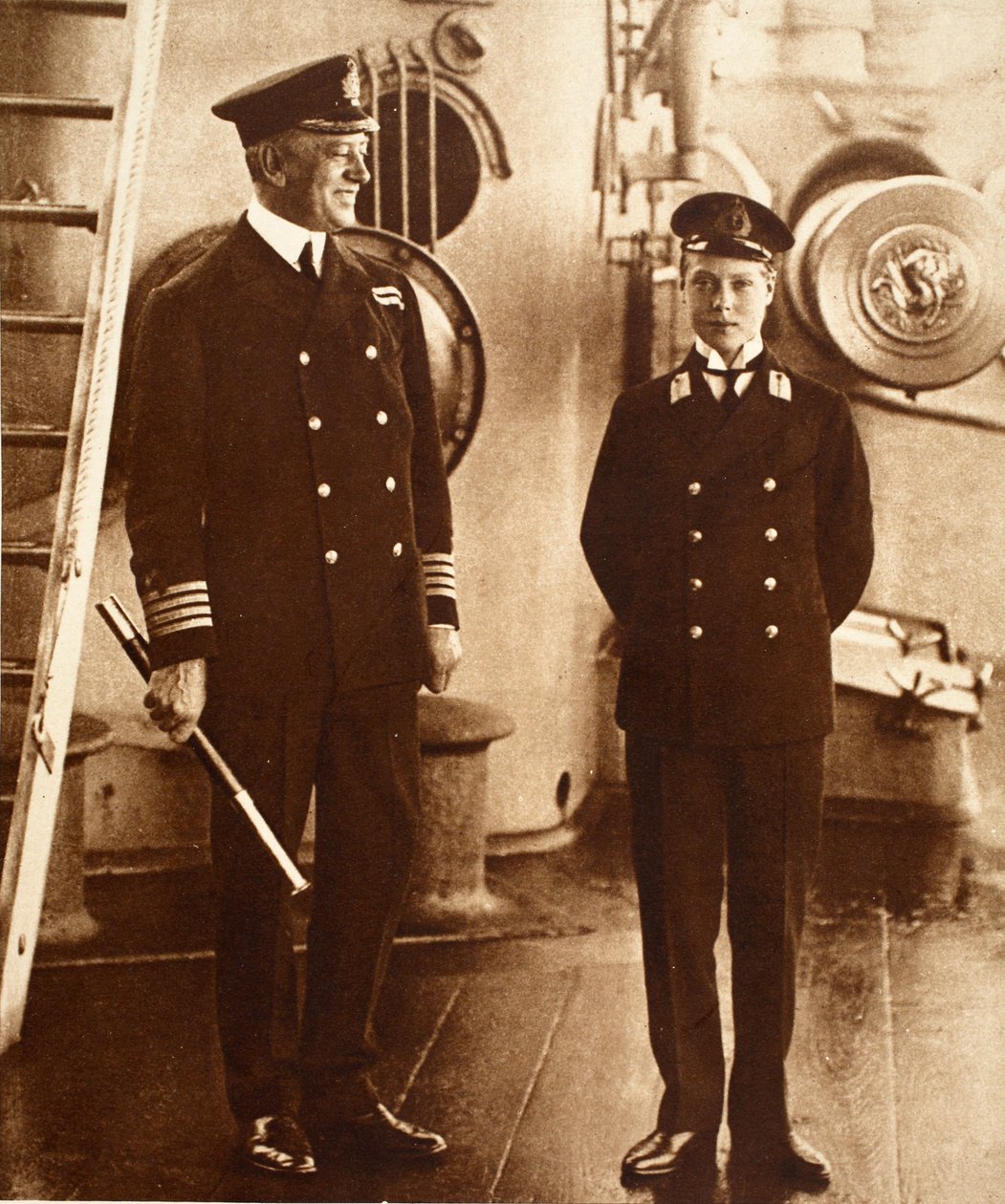 Kong Edward VIII som Midshipman i H.M.S. Hindustan, 1910 av English Photographer