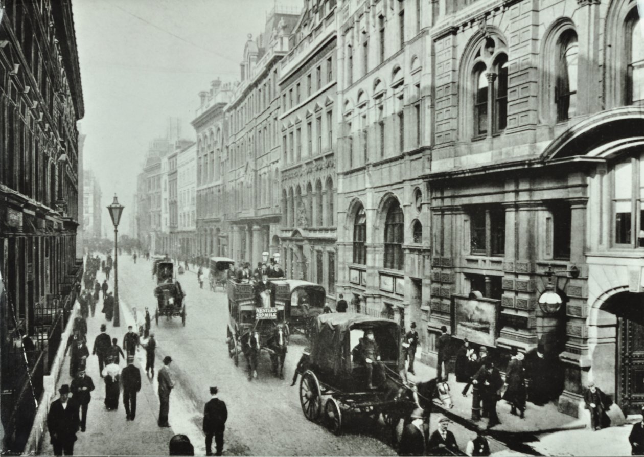 Leadenhall Street, City of London, 1895 av English Photographer