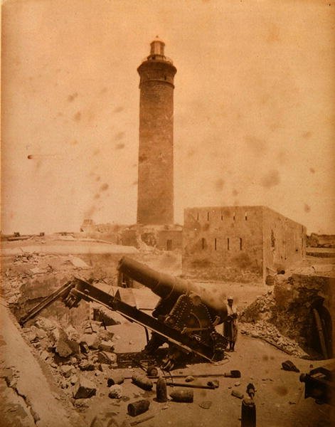 Fyrfortet etter bombardementet av Alexandria av English Photographer
