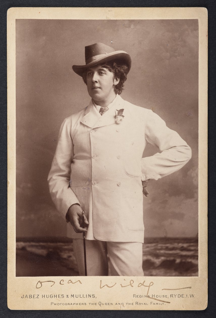MS 81783 A, Oscar Wilde, ca. 1893 (s/hvitt-bilde) av English Photographer