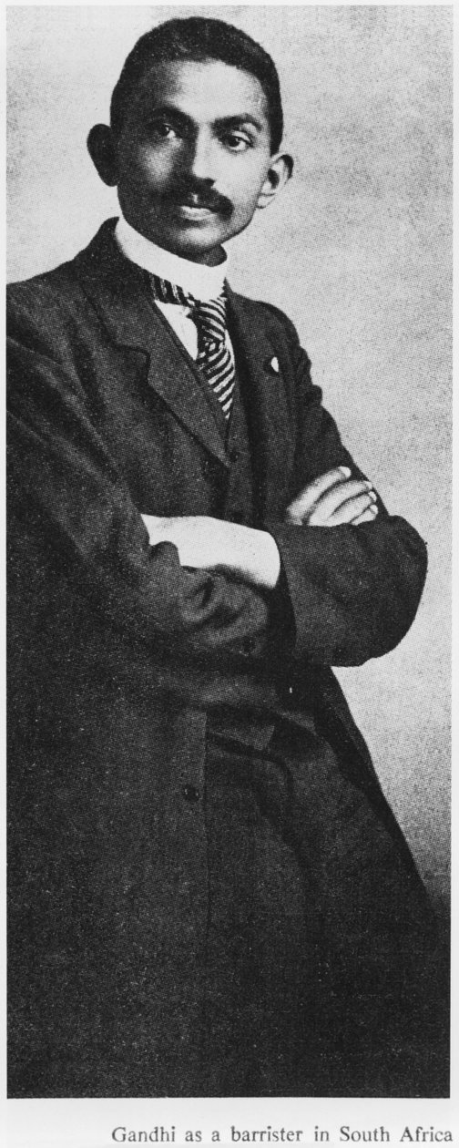 Mahatma Gandhi (1869-1948) som advokatfullmektig i Sør-Afrika, ca. 1900 av English Photographer