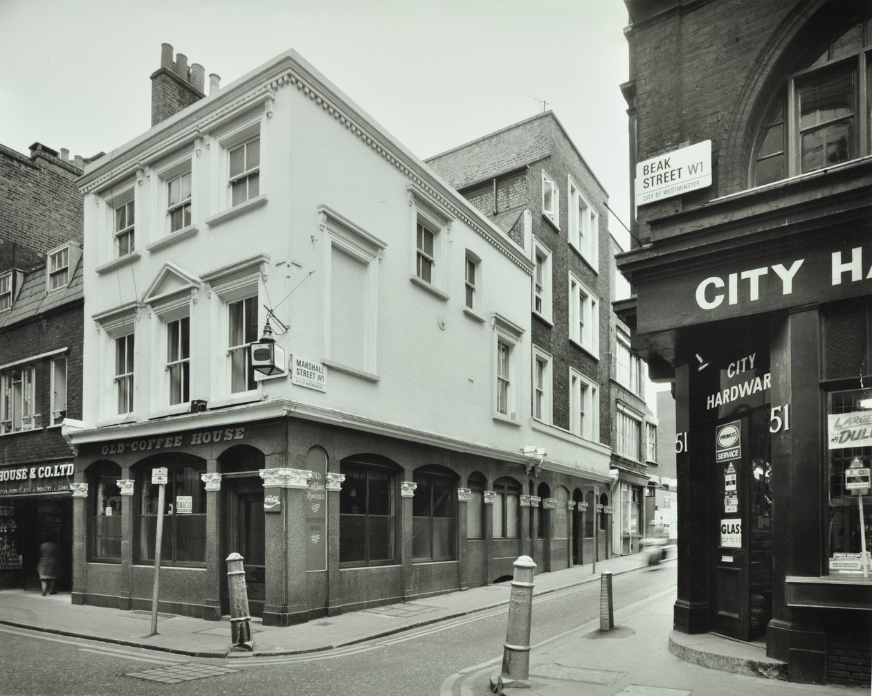 Old Coffee House, 49 Beak Street, 1976 av English Photographer