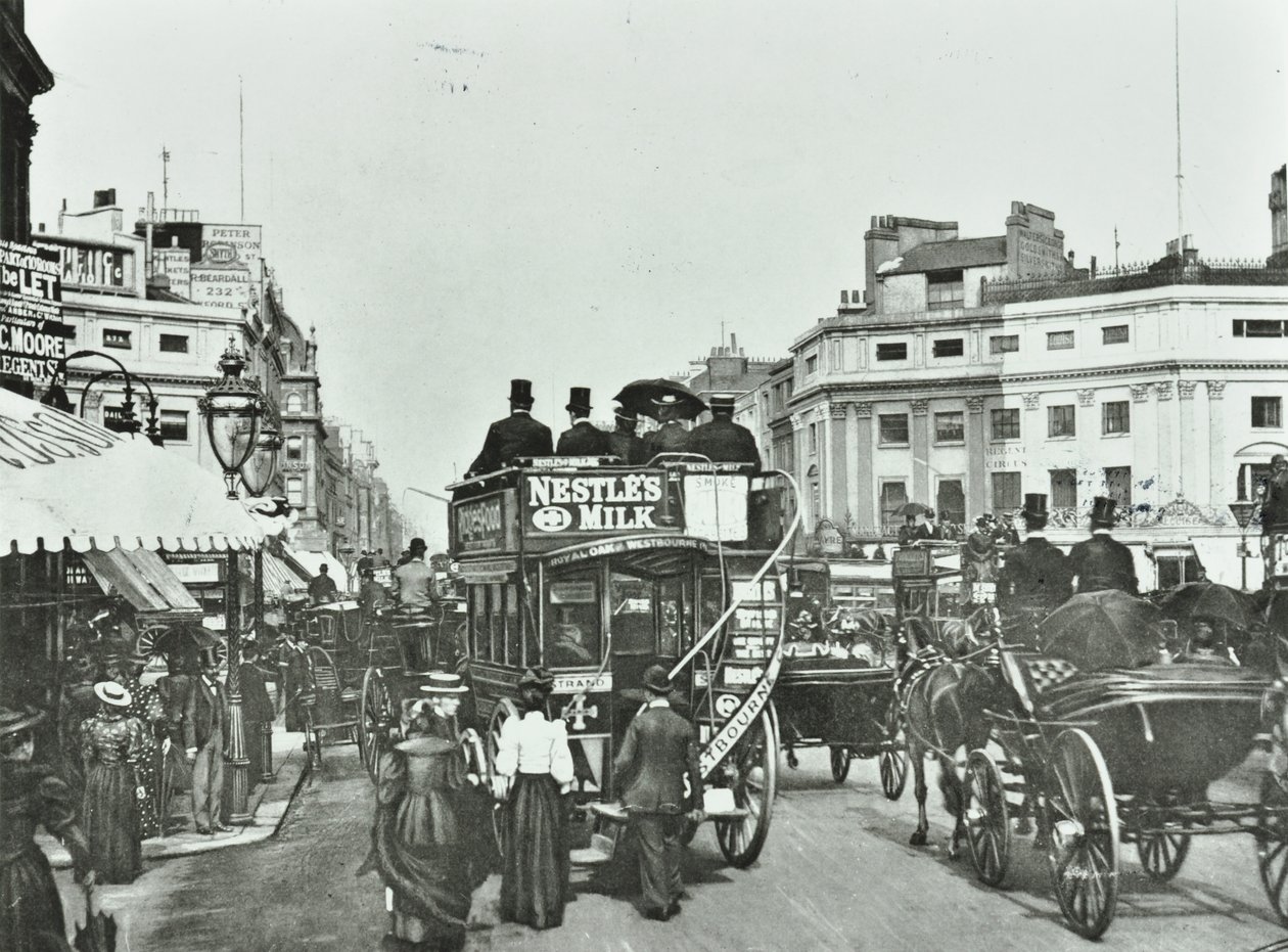 Oxford Circus, Westminster LB: ser øst, 1895 av English Photographer