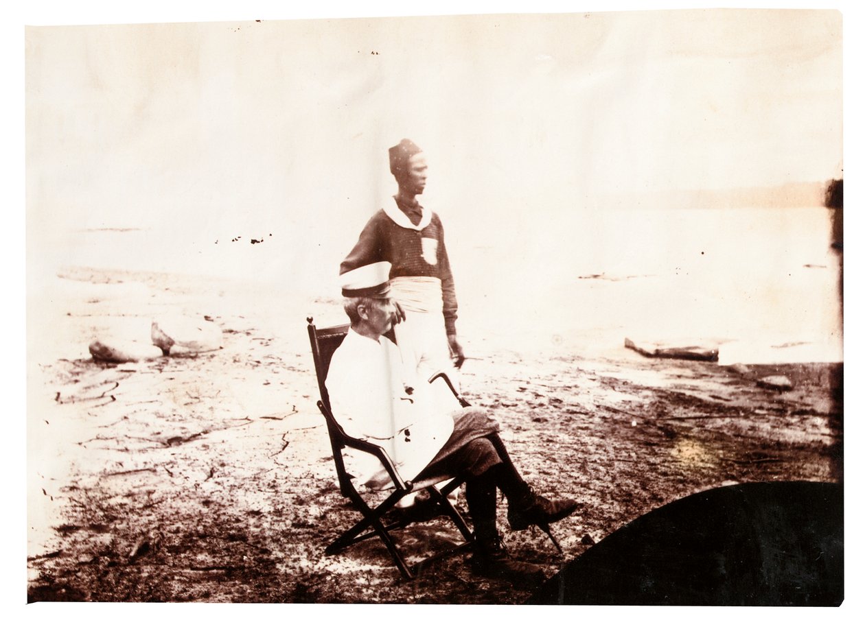 Fotografi fra et album som tilhører Henry Morton Stanley (s/hvitt bilde) av English Photographer