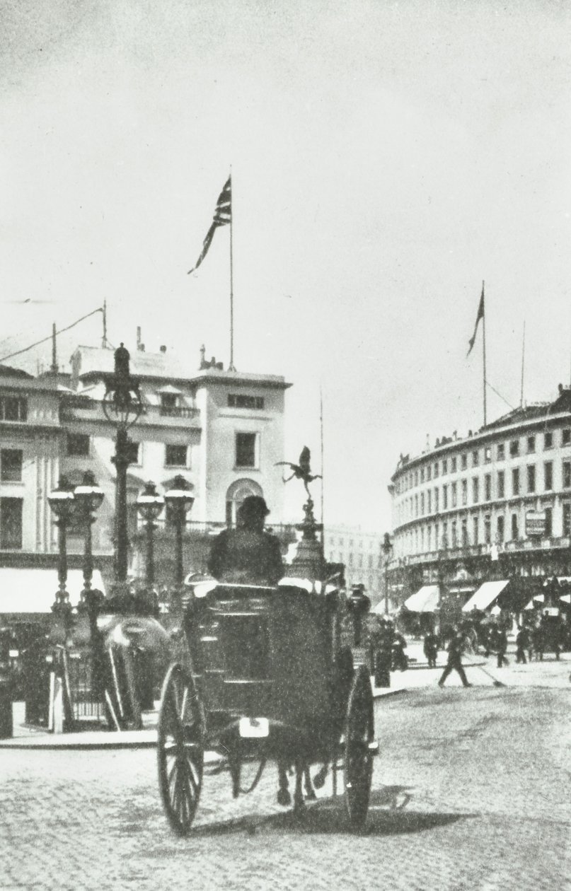 Piccadilly Circus, Westminster LB: ser til Regent Street, 1890 av English Photographer