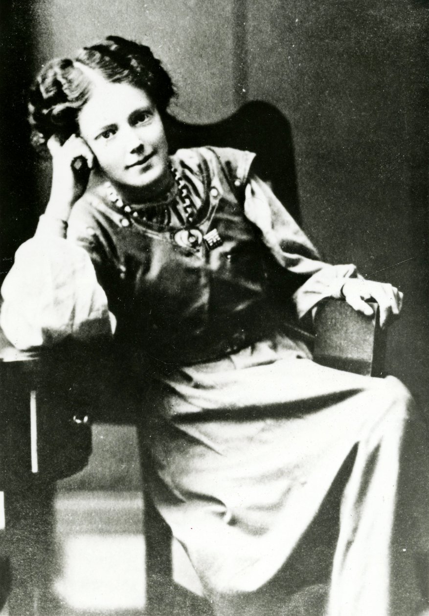 Portrett av Mary Eleanor Gawthorpe, ca. 1909 av English Photographer