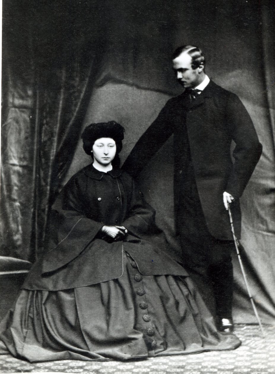 Prinsesse Alice og prins Ludwig av Hessen, 1860 av English Photographer