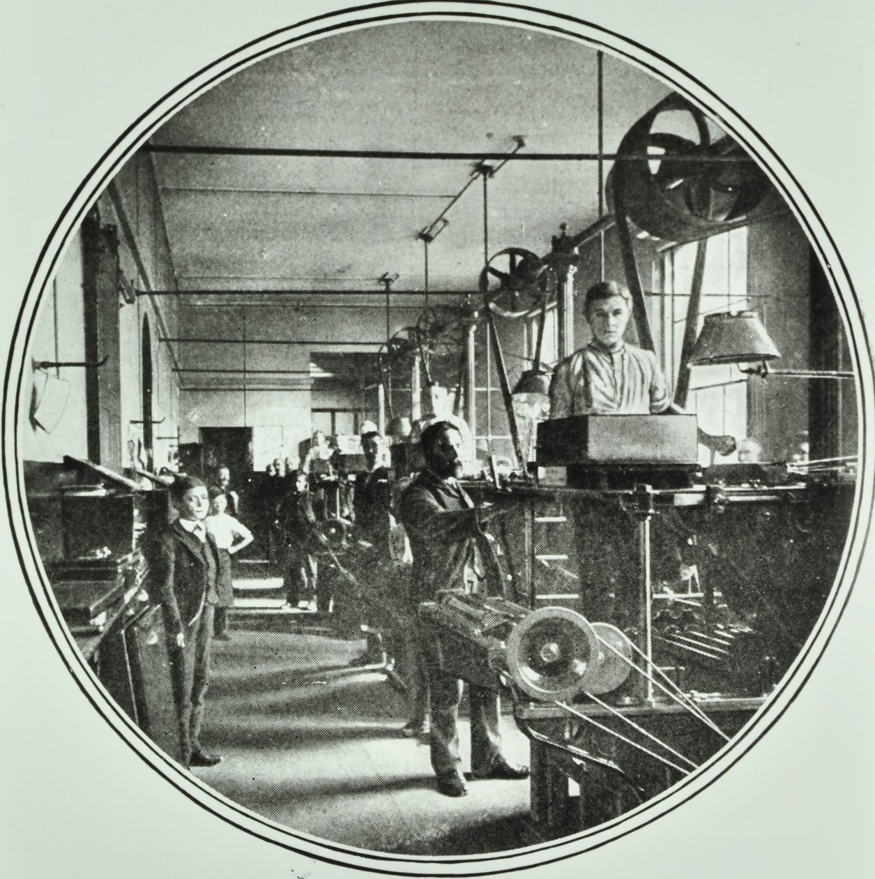 Utskriftsavdelingen, Bank of England, Threadneedle Street, City of London, 1890 av English Photographer