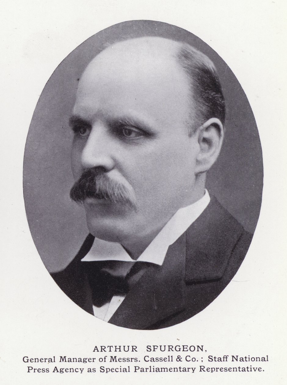 Prominent Men of London: Arthur Spurgeon (s/hv-bilde) av English Photographer