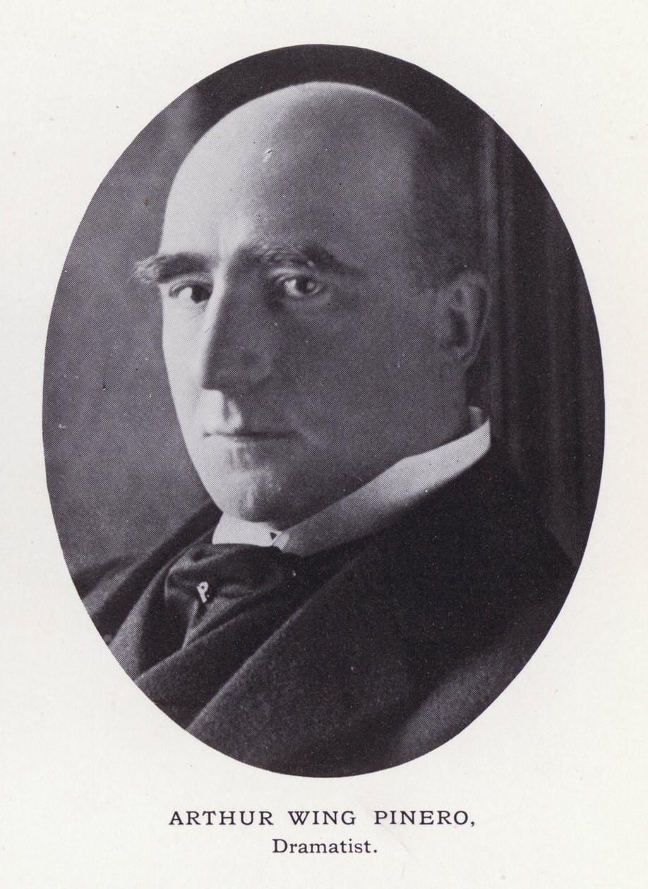 Prominent Men of London: Arthur Wing Pinero (s/hv-bilde) av English Photographer