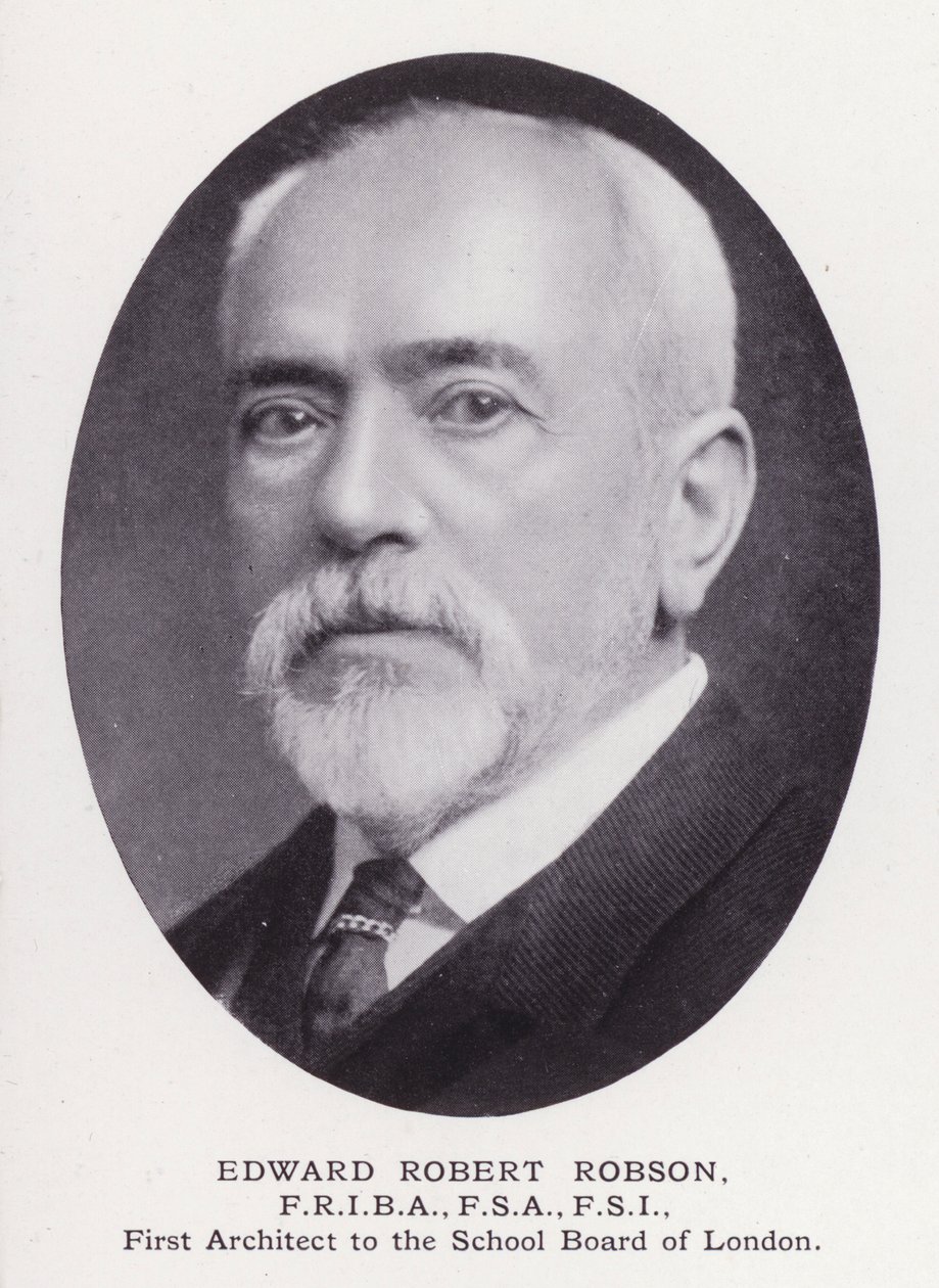 Prominent Men of London: Edward Robert Robson (s/hv-bilde) av English Photographer