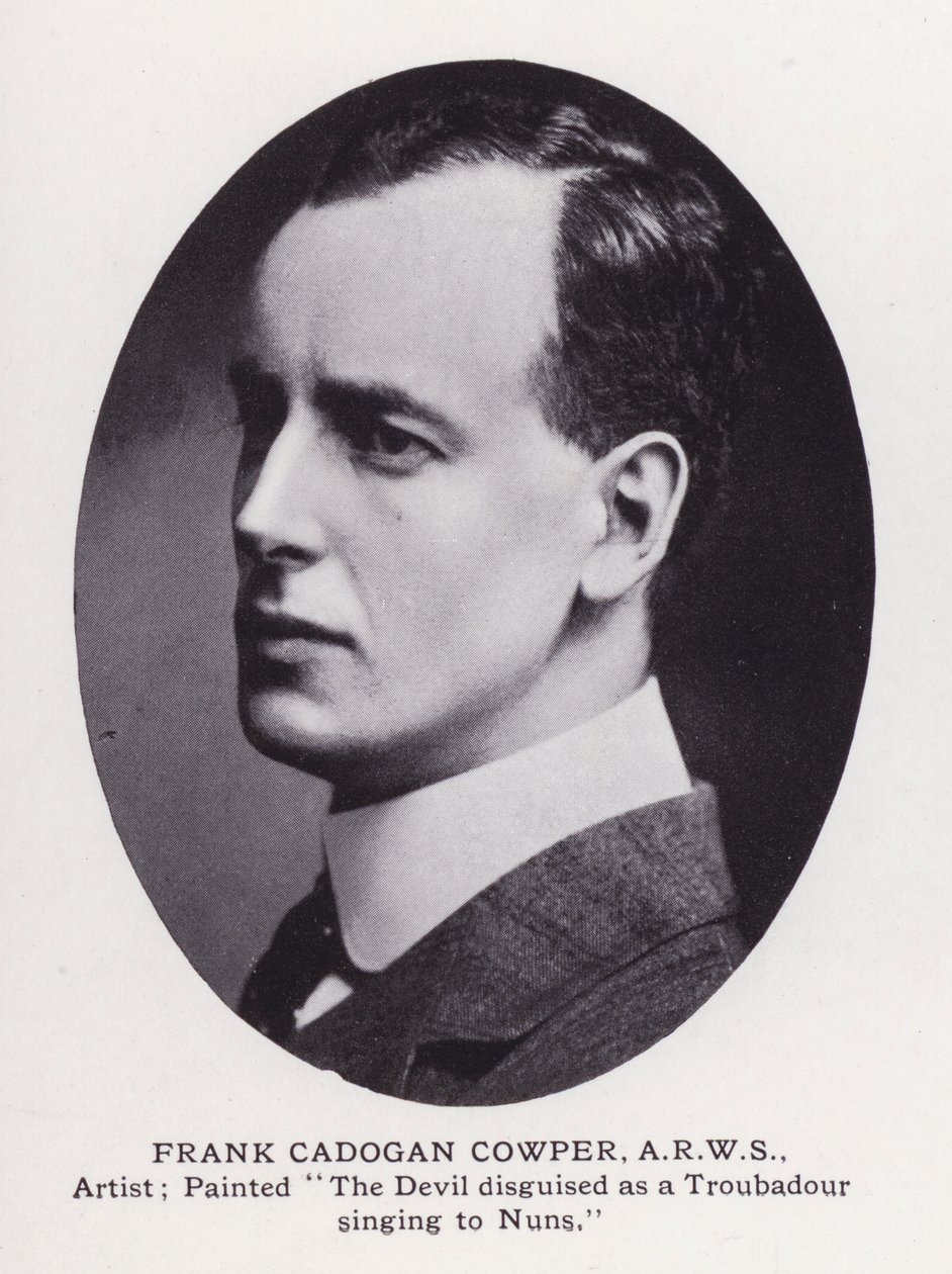 Prominente menn fra London: Frank Cadogan Cowper (s/hvitt-bilde) av English Photographer