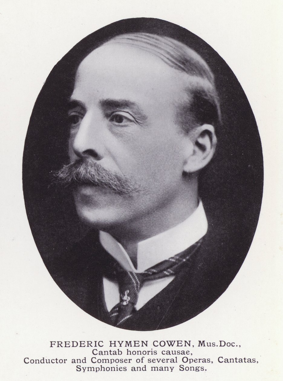 Prominent Men of London: Frederic Hymen Cowen (s/hv-bilde) av English Photographer
