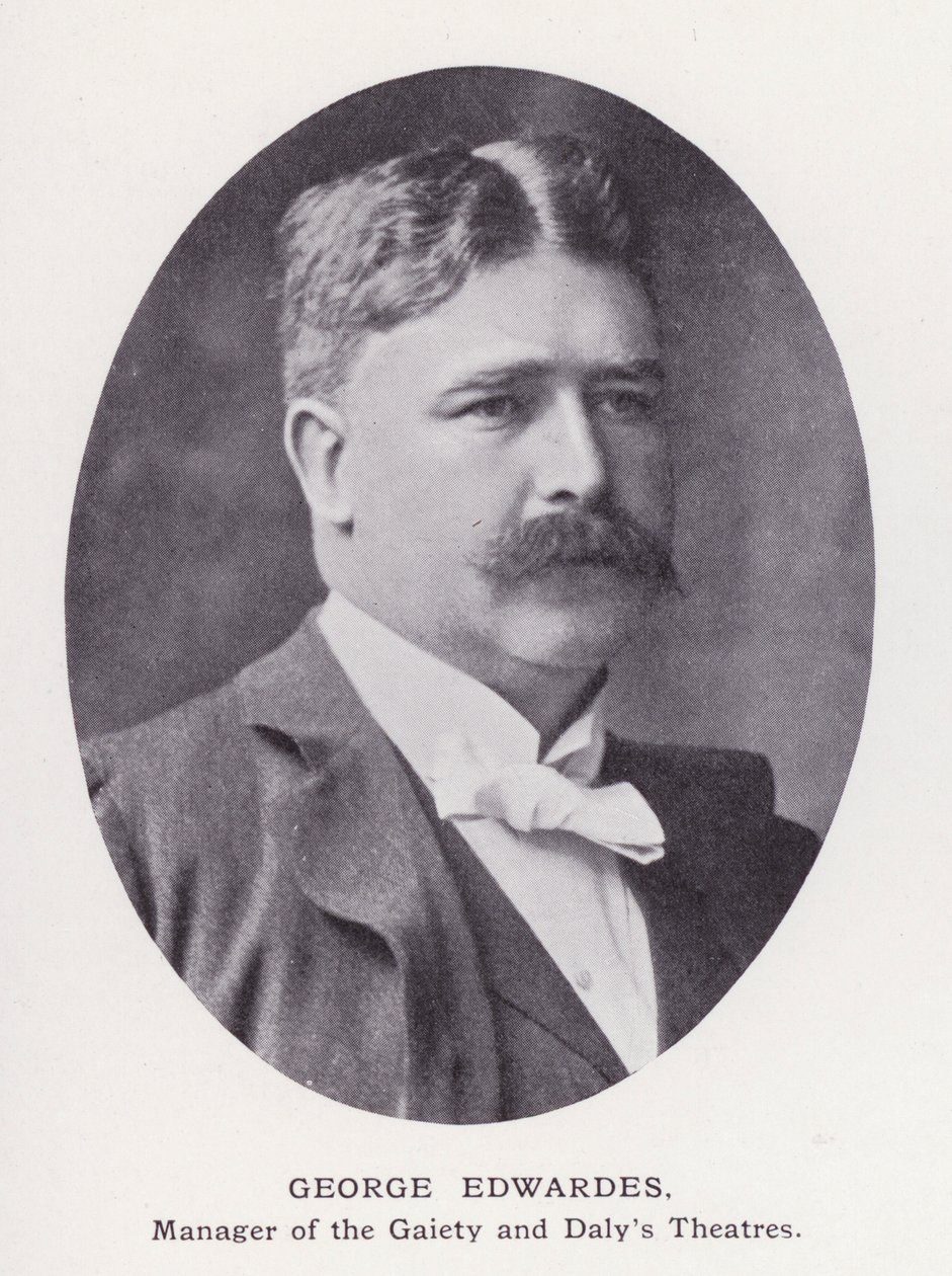 Prominente menn fra London: George Edwardes (s/hvitt-bilde) av English Photographer