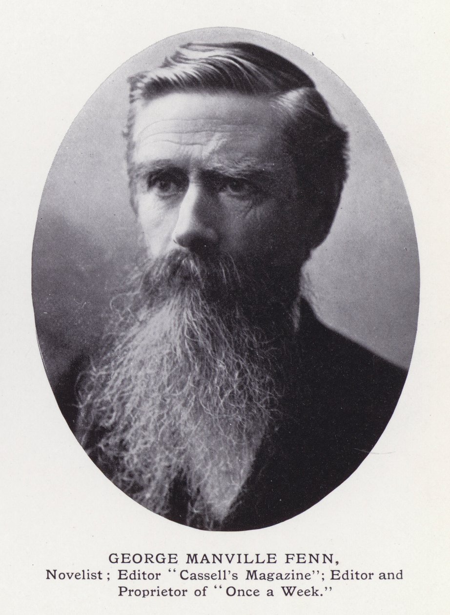 Prominente menn fra London: George Manville Fenn (s/hvitt-bilde) av English Photographer
