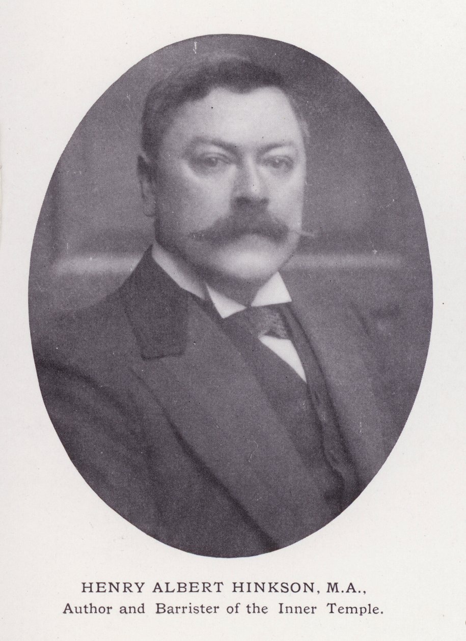 Prominente menn fra London: Henry Albert Hinkson (s/hvitt-bilde) av English Photographer