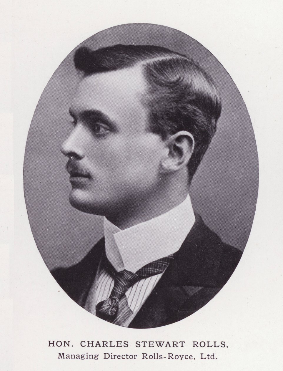 Prominent Men of London: Hon Charles Stewart Rolls (s/hv-bilde) av English Photographer