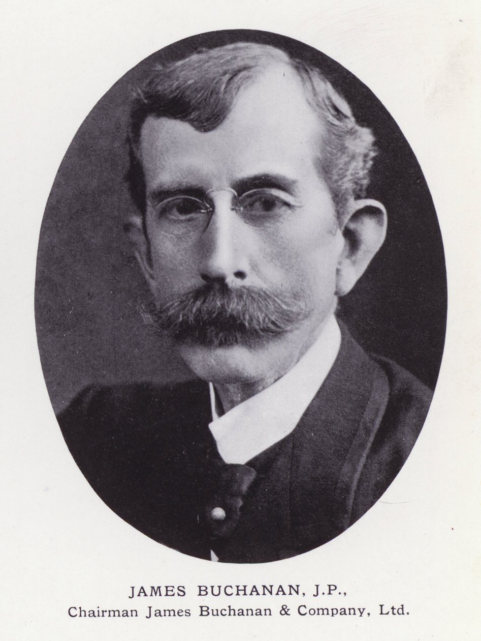 Prominente menn fra London: James Buchanan (s/hvitt-bilde) av English Photographer