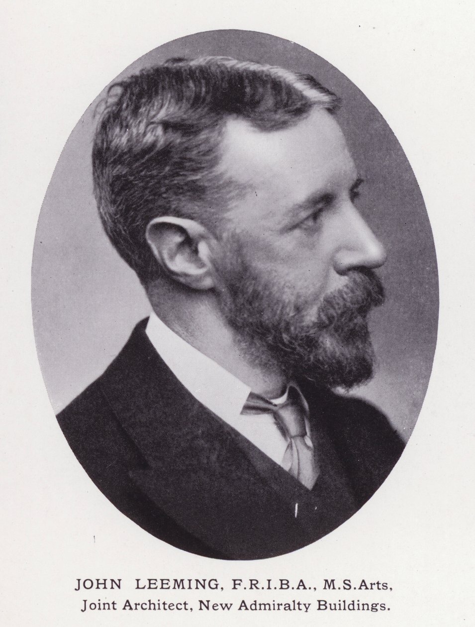 Prominent Men of London: John Leeming (s/hv-bilde) av English Photographer
