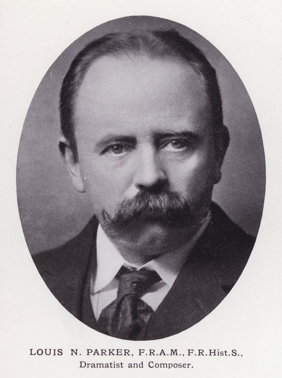 Prominente menn fra London: Louis N Parker (s/hvitt-bilde) av English Photographer