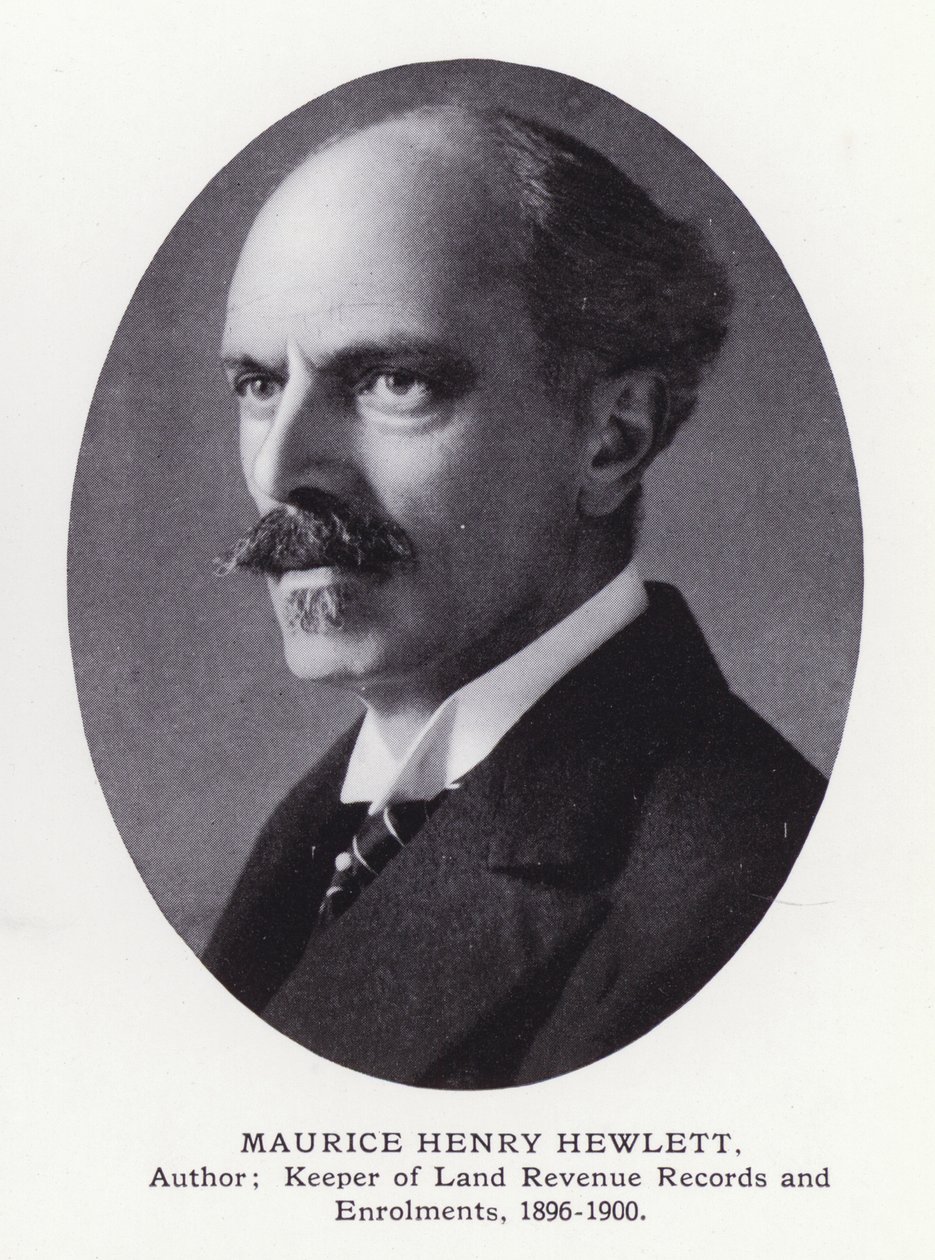 Fremtredende menn fra London: Maurice Henry Hewlett (s/hv-bilde) av English Photographer