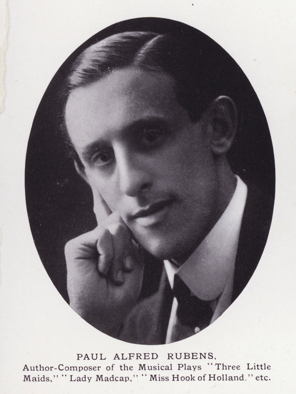 Prominent Men of London: Paul Alfred Rubens (s/hv-bilde) av English Photographer
