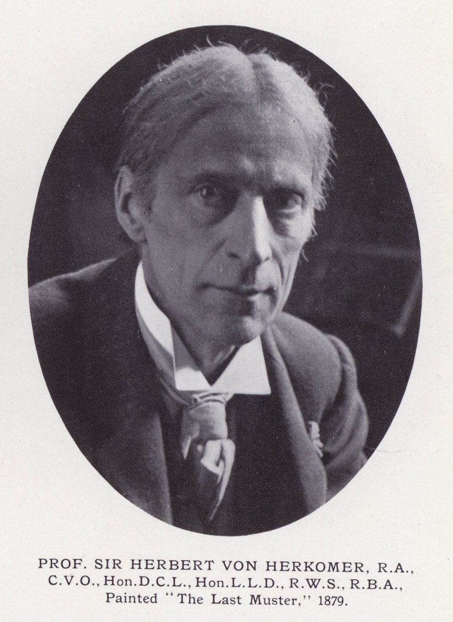 Prominente menn fra London: Prof Sir Herbert Von Herkomer (s/hvitt-bilde) av English Photographer