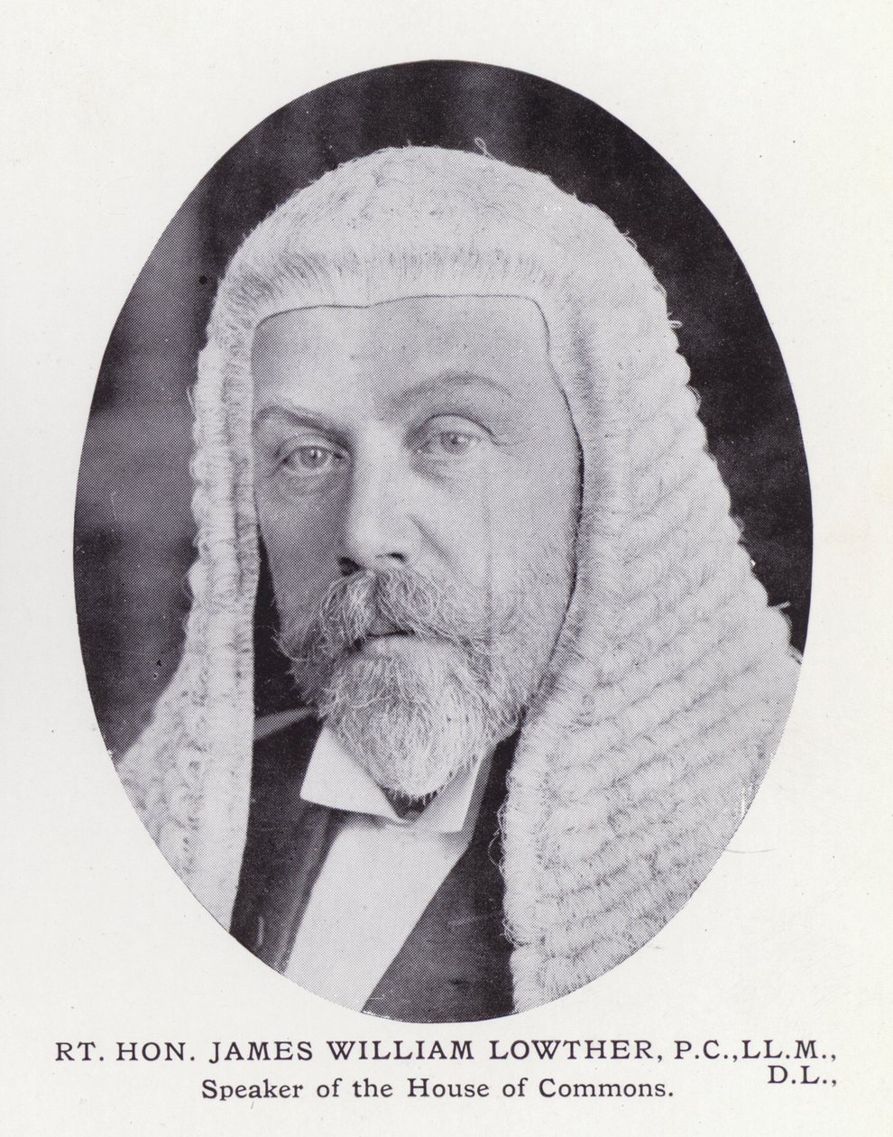 Prominente menn fra London: Rt Hon James William Lowther (s/hv-bilde) av English Photographer