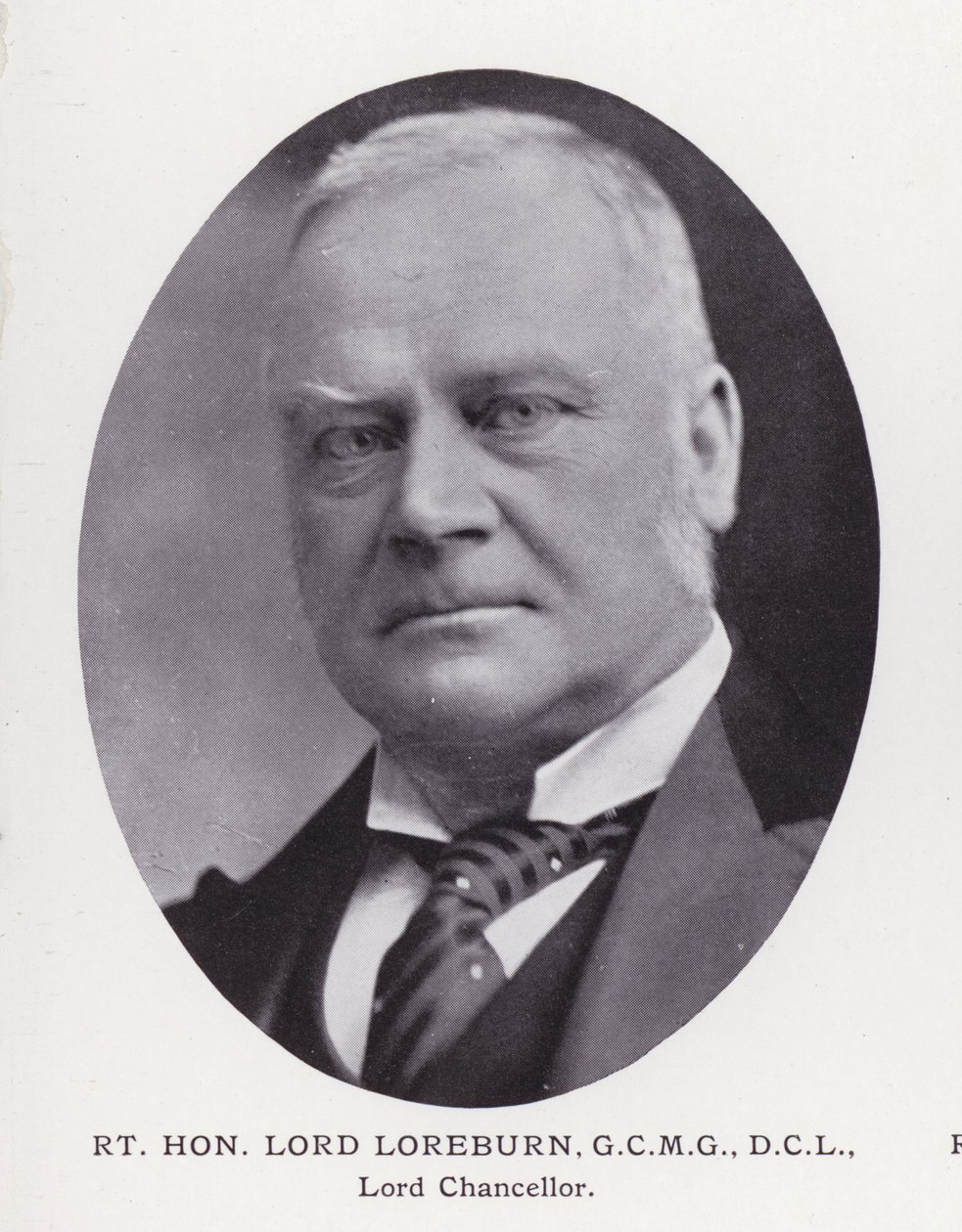 Prominent Men of London: Rt Hon Lord Loreburn (s/hv-bilde) av English Photographer