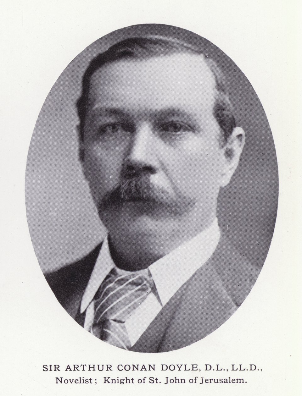 Prominente menn fra London: Sir Arthur Conan Doyle (s/hv-bilde) av English Photographer