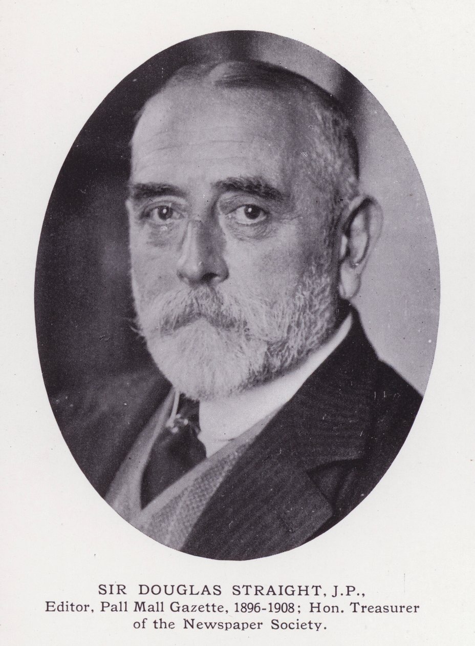 Prominent Men of London: Sir Douglas Straight (s/hv-bilde) av English Photographer