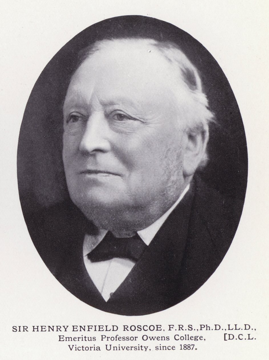 Prominente menn fra London: Sir Henry Enfield Roscoe (s/hv-bilde) av English Photographer