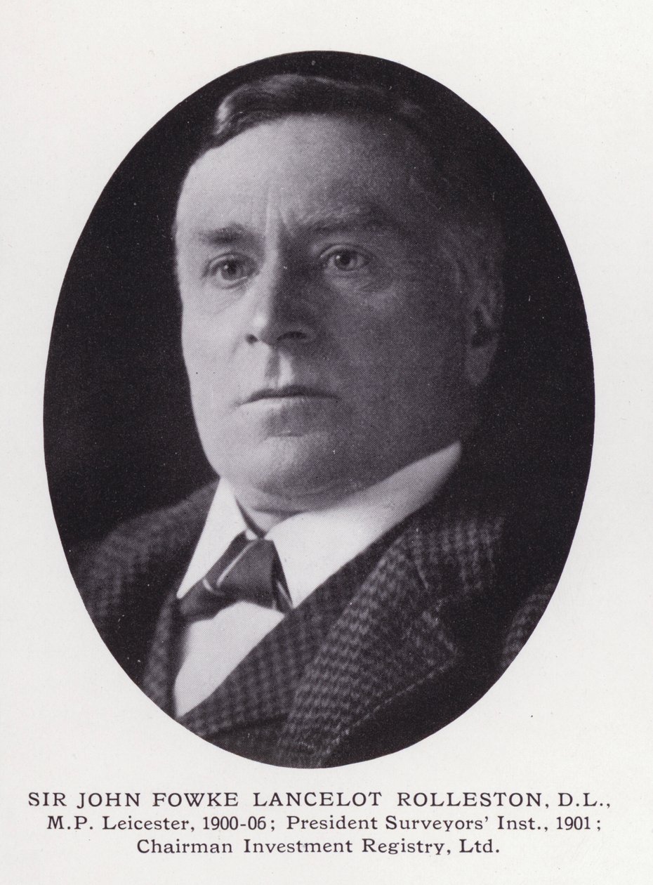 Prominente menn fra London: Sir John Fowke Lancelot Rolleston (s/hvitt-bilde) av English Photographer
