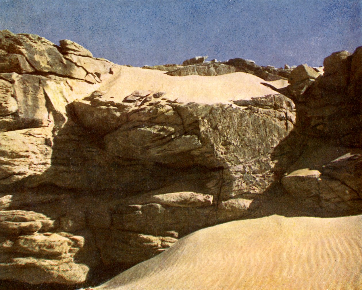 Bergvegg i Sahara, Egypt av English Photographer