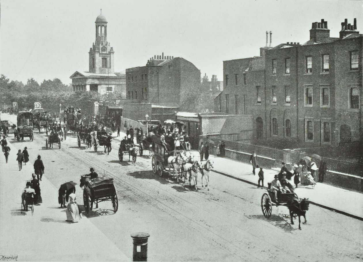 Saint Marks, Clapham Road: ved Kennington Road, 1894 av English Photographer