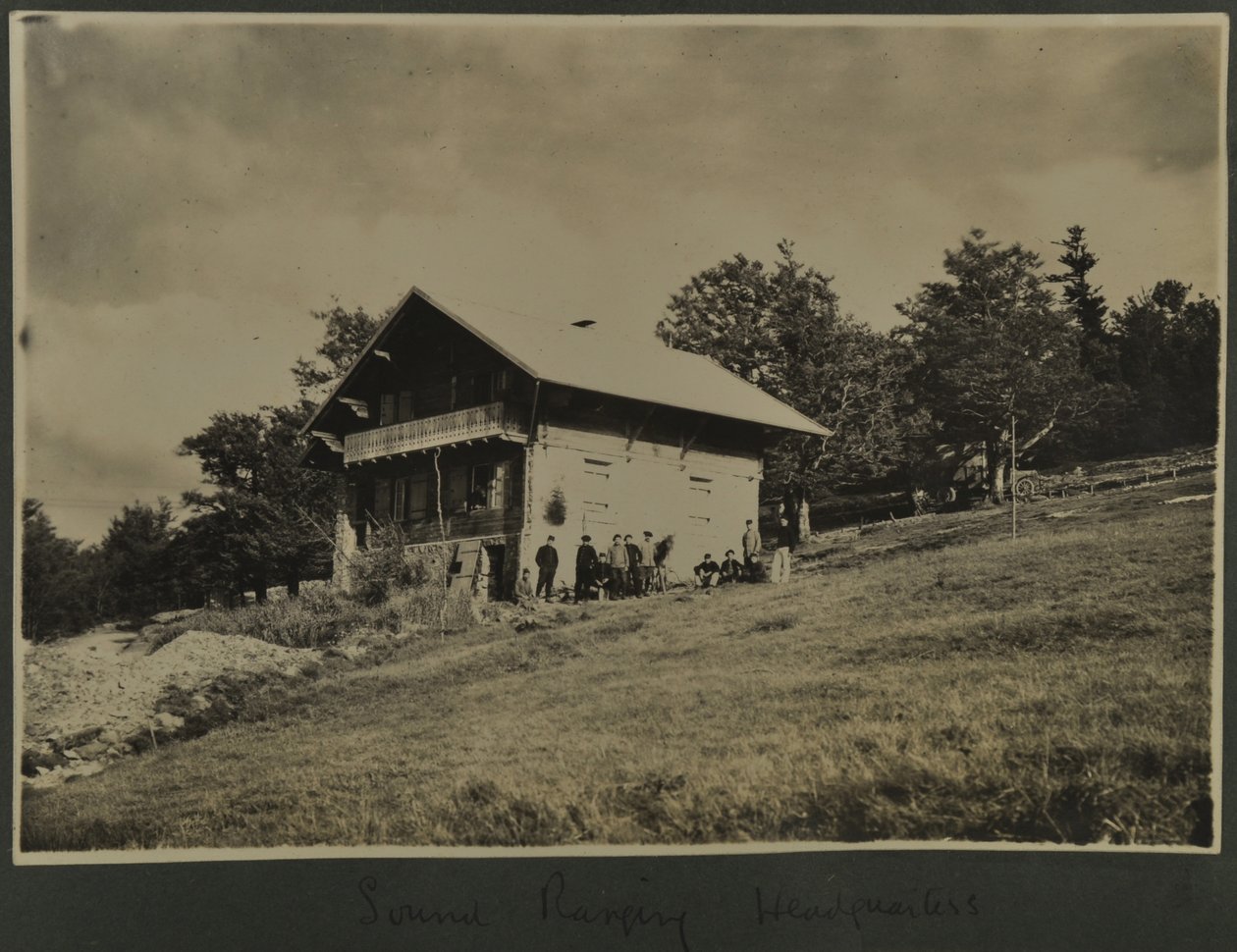 Sound Ranging hovedkvarter, 1915-18 av English Photographer