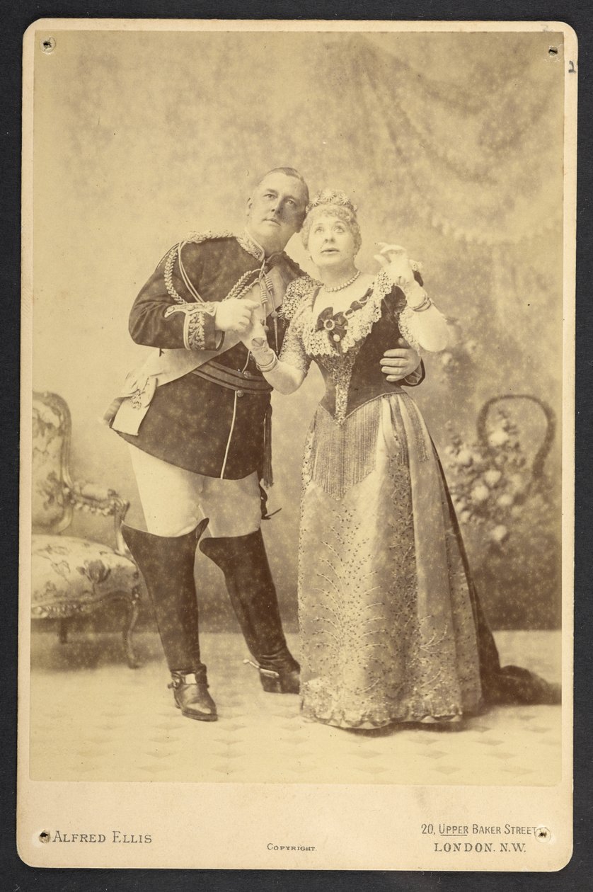 Den første fremføringen av Gilbert og Sullivans komiske opera "Utopia, Limited" av English Photographer