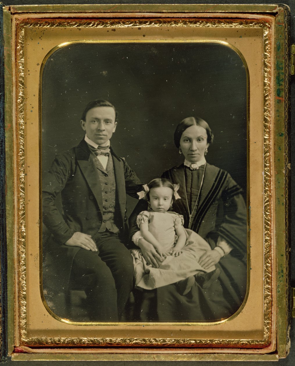 Hiller-familien, ca. 1850 (daguerreotypi) av English Photographer