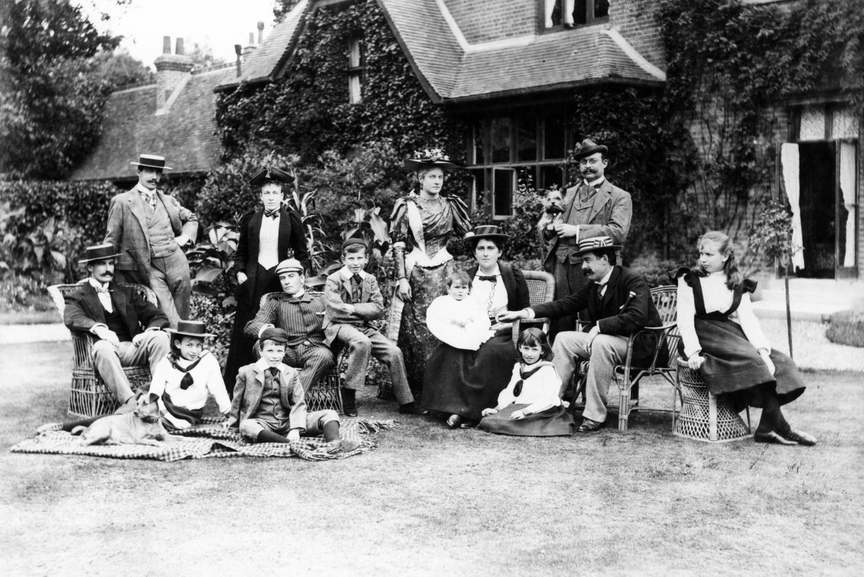 Familien Husey, ca. 1890 av English Photographer