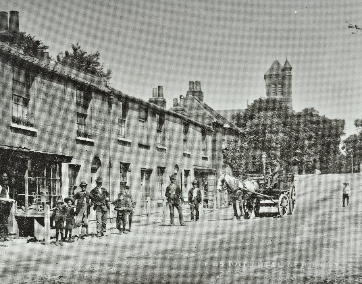 Tottenham Lane, Hornsey: forhøyninger, 1893 av English Photographer