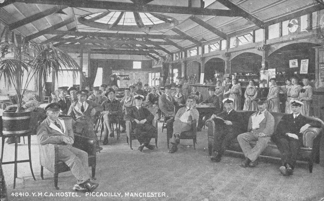 YMCA Hostel, Piccadilly, Manchester, ca. 1910 av English Photographer