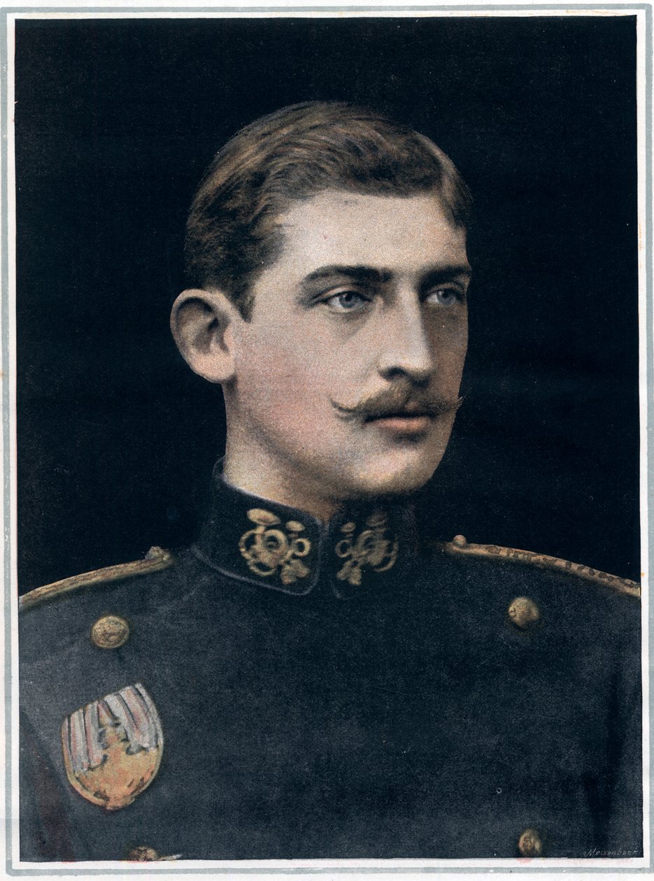 Portrett av Ferdinand av Romania (1865-1927), konge av Romania. av English Photographer English Photographer