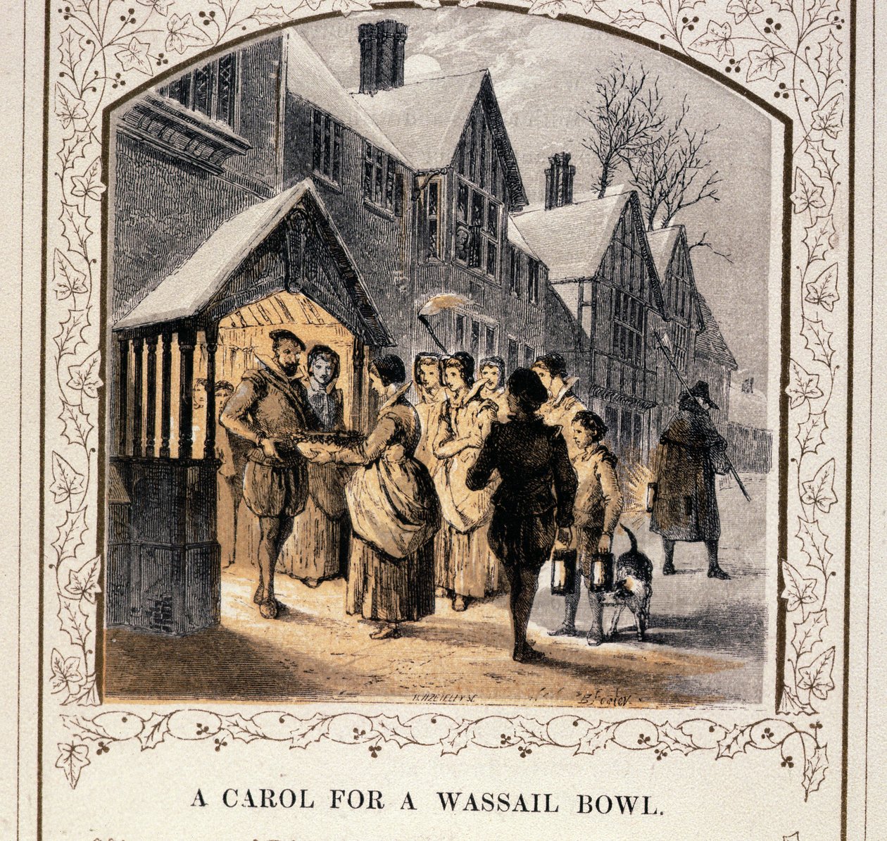 A Carol For A Wassail Bowl, 1840-tallet av English School