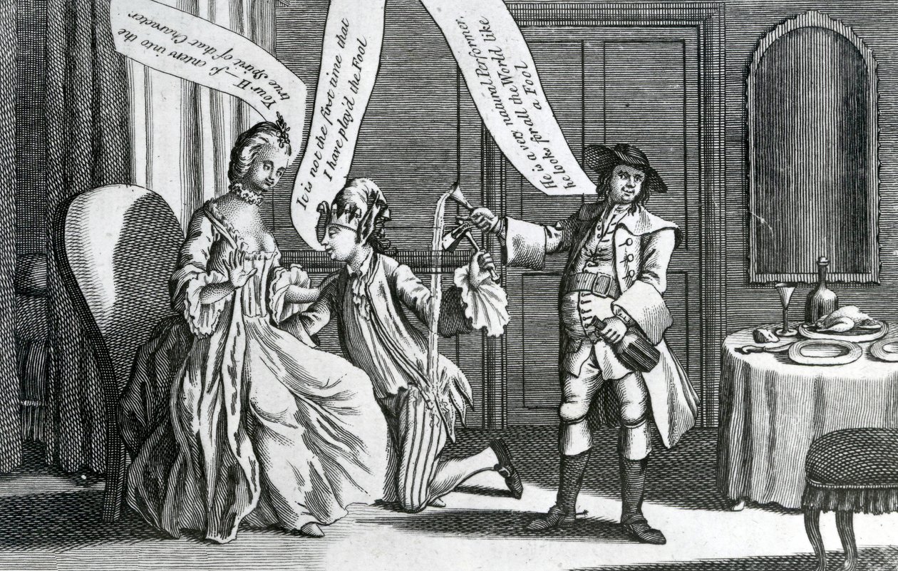 En viss person i karakteren av en dåre, 1770 av English School
