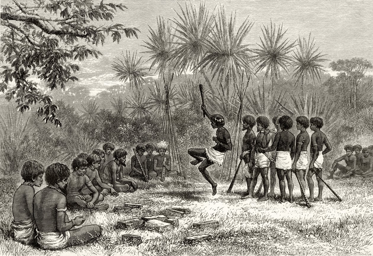 A Corroboree, ca. 1880, fra 