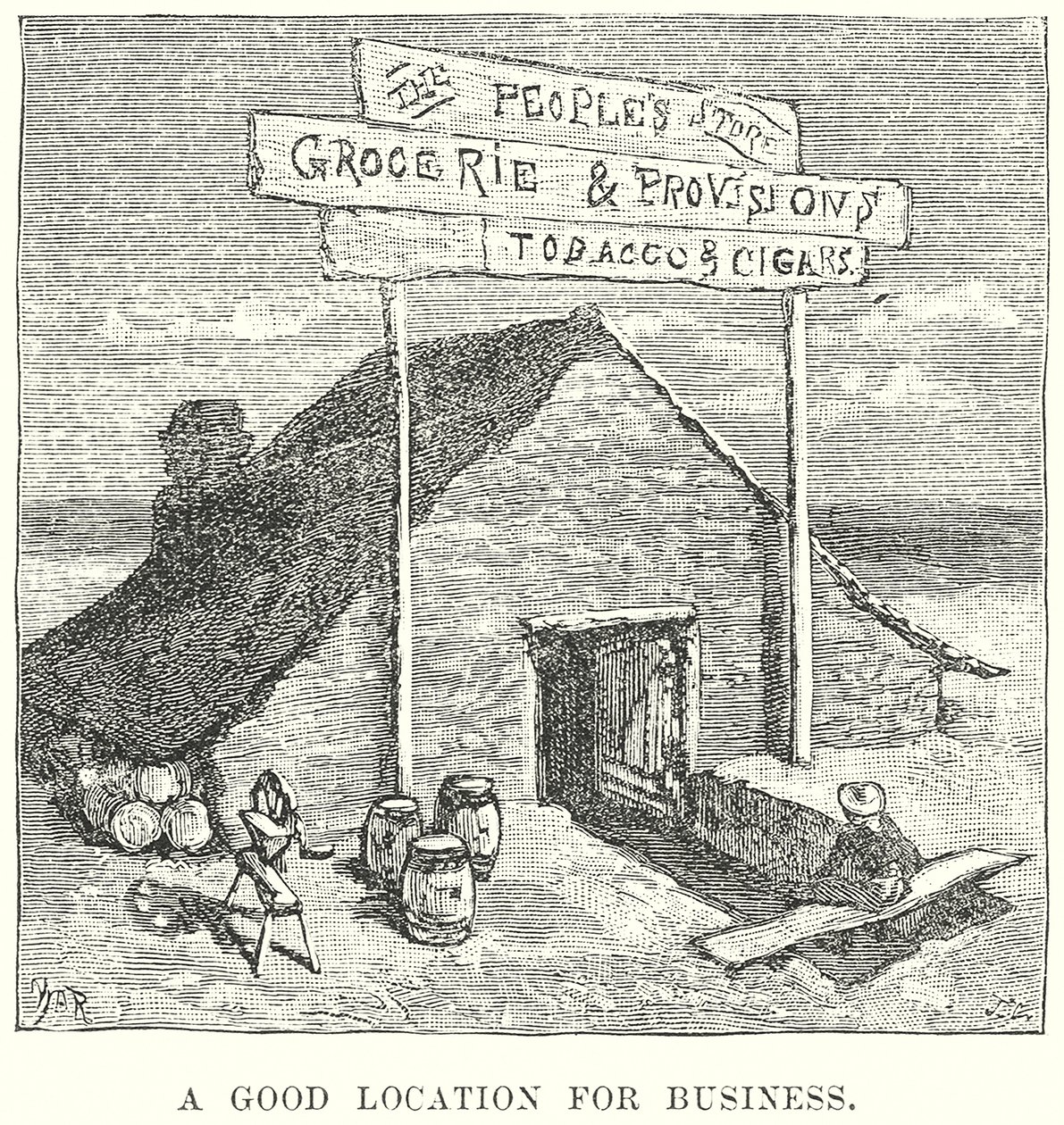 Et godt sted for forretninger (gravering) av English School