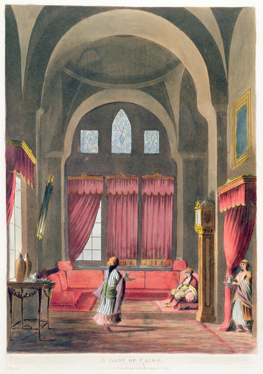 En dame i Kairo, 1802 av English School