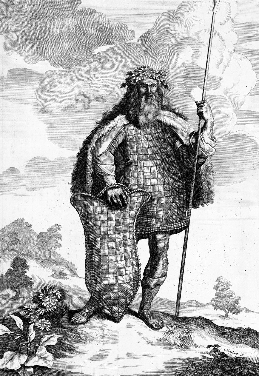 En Marcoman, gravert av Cornelis Huyberts, illustrasjon til Caesars Commentaries, oversatt til engelsk av William Duncan, utgitt 1753 av English School