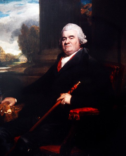 Et portrett av Sir Benjamin Truman (olje på lerret) av English School