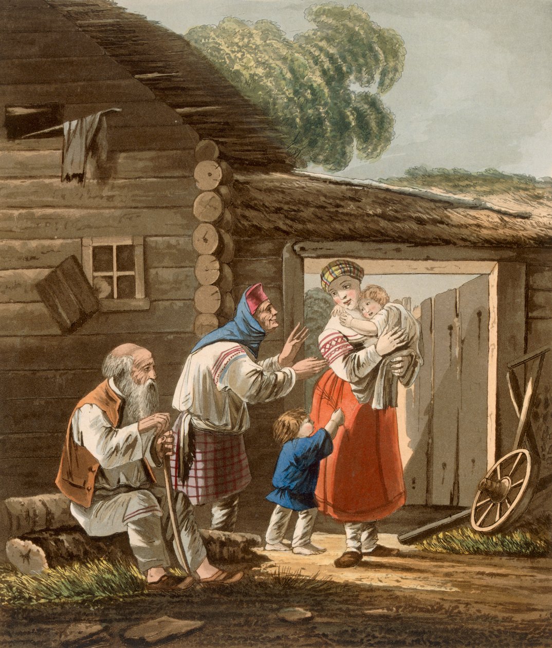 En russisk bondefamilie, 1823 av English School